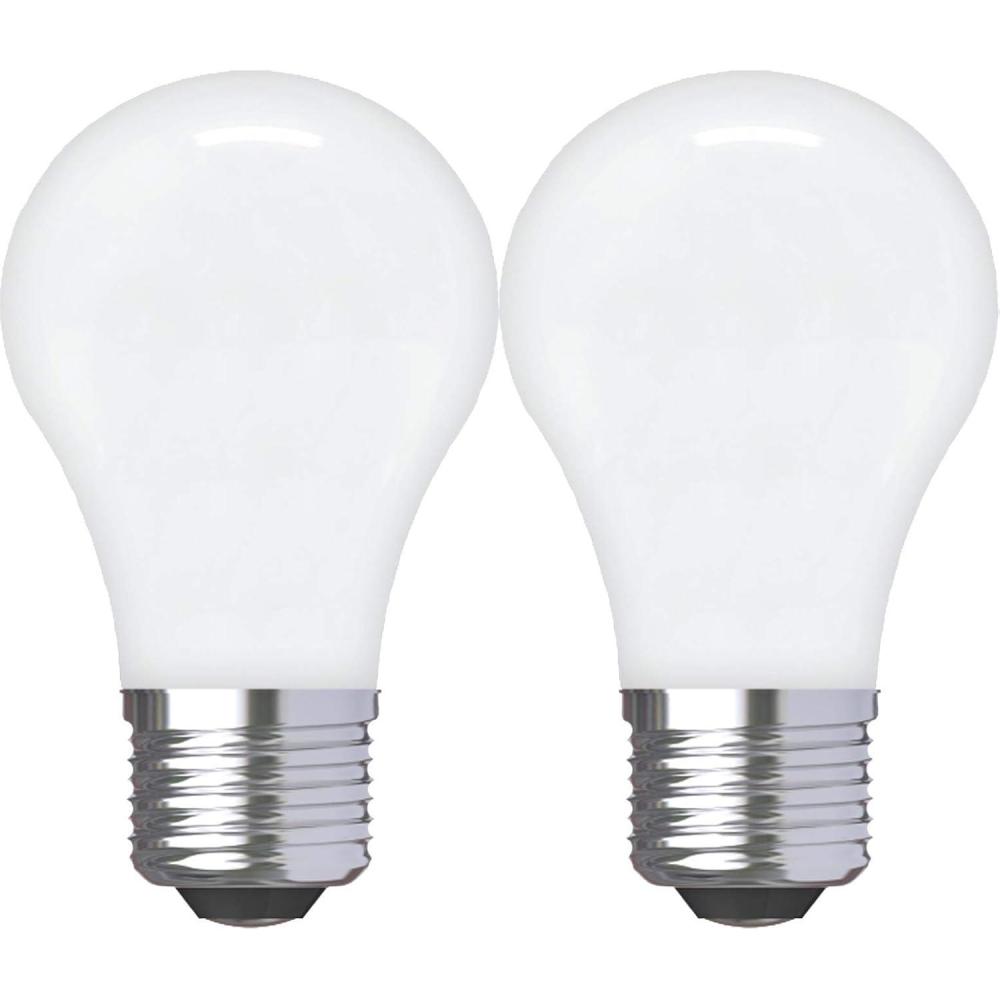 imageGE Refresh LED Light Bulbs 40 Watt Daylight A15 Ceiling Fan Bulbs 2 PackFrosted