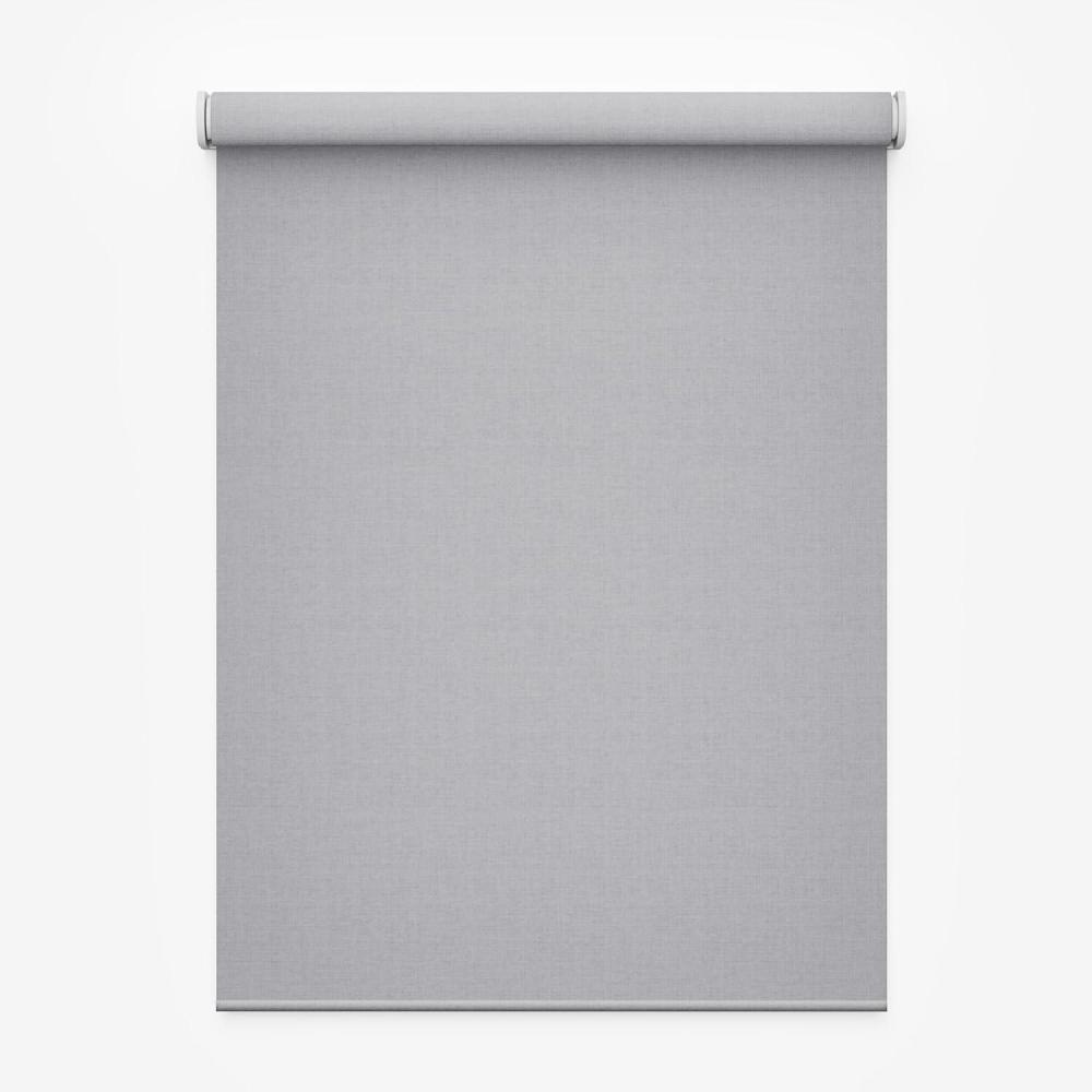 imageGE Smart Shade Motorized Window Blind with Matter amp Remote Control Easy Install White Hardware Blackout Grey Fabric Quiet Operation 36in Width Adjustable Length 1 ShadeBlackout Grey