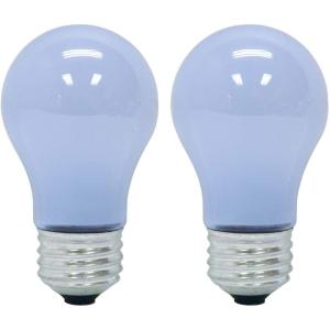 GE Reveal HD+ LED Light Bulbs, 40 Watt, A15 Ceiling Fan Bulbs (2 Pack)(Frosted)