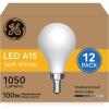 imageGE Ultra Bright LED Light Bulbs 100 Watt Equivalent Soft White Ceiling Fan Frosted A15 Bulbs 12 Pack