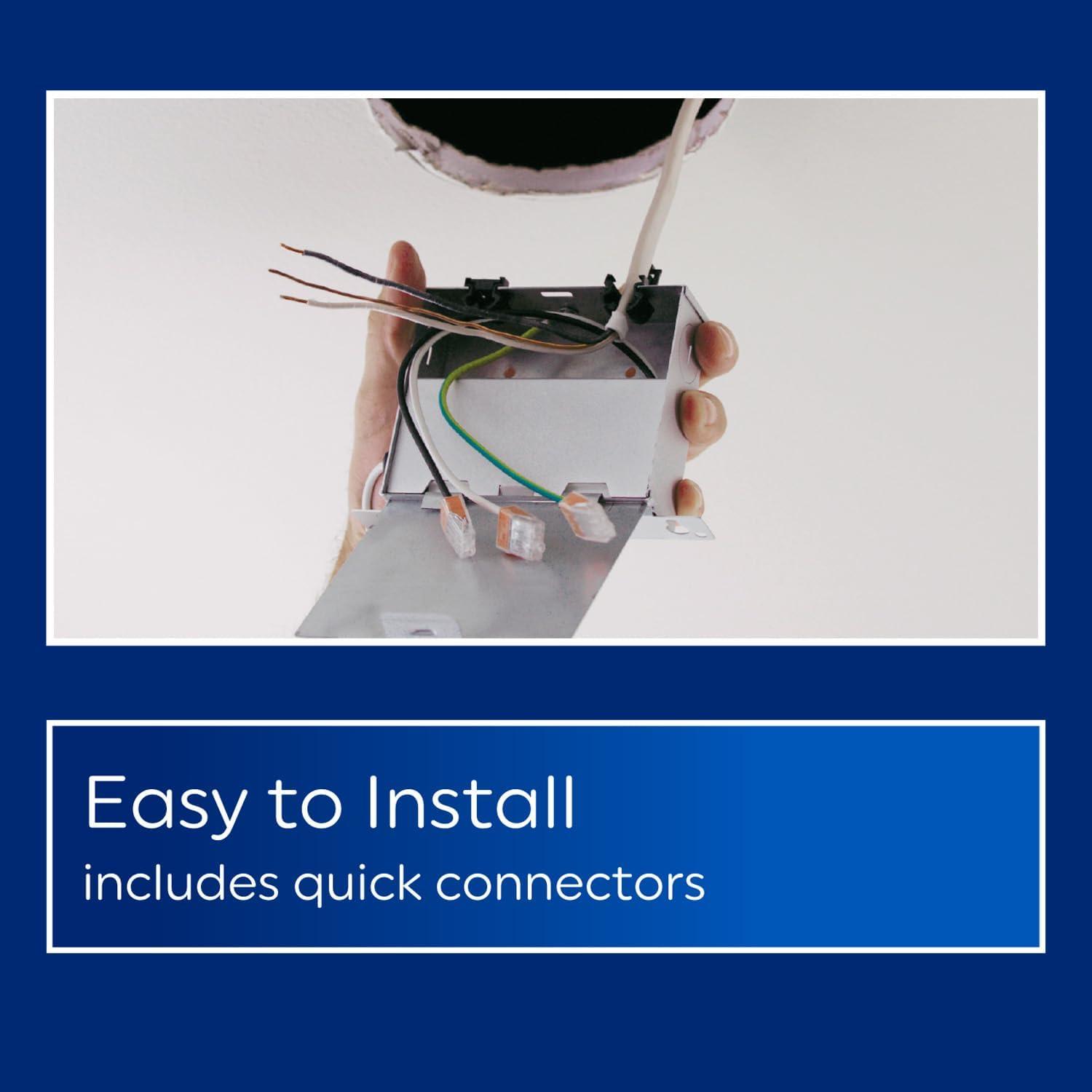 imageGE Color Select LED Recessed Downlight Fixture RS6 Indoor Floodlight 6Inch Multiple Color Temperatures 75 Watt Replacement 3 Pack1800 Lumens