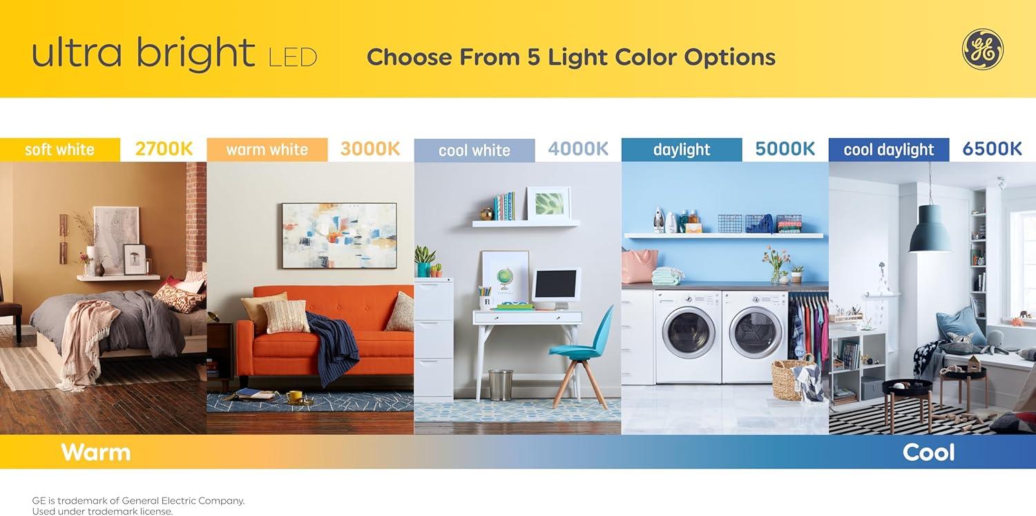 imageGE Color Select LED Recessed Downlight Fixture RS6 Indoor Floodlight 6Inch Multiple Color Temperatures 75 Watt Replacement 3 Pack2200 Lumens