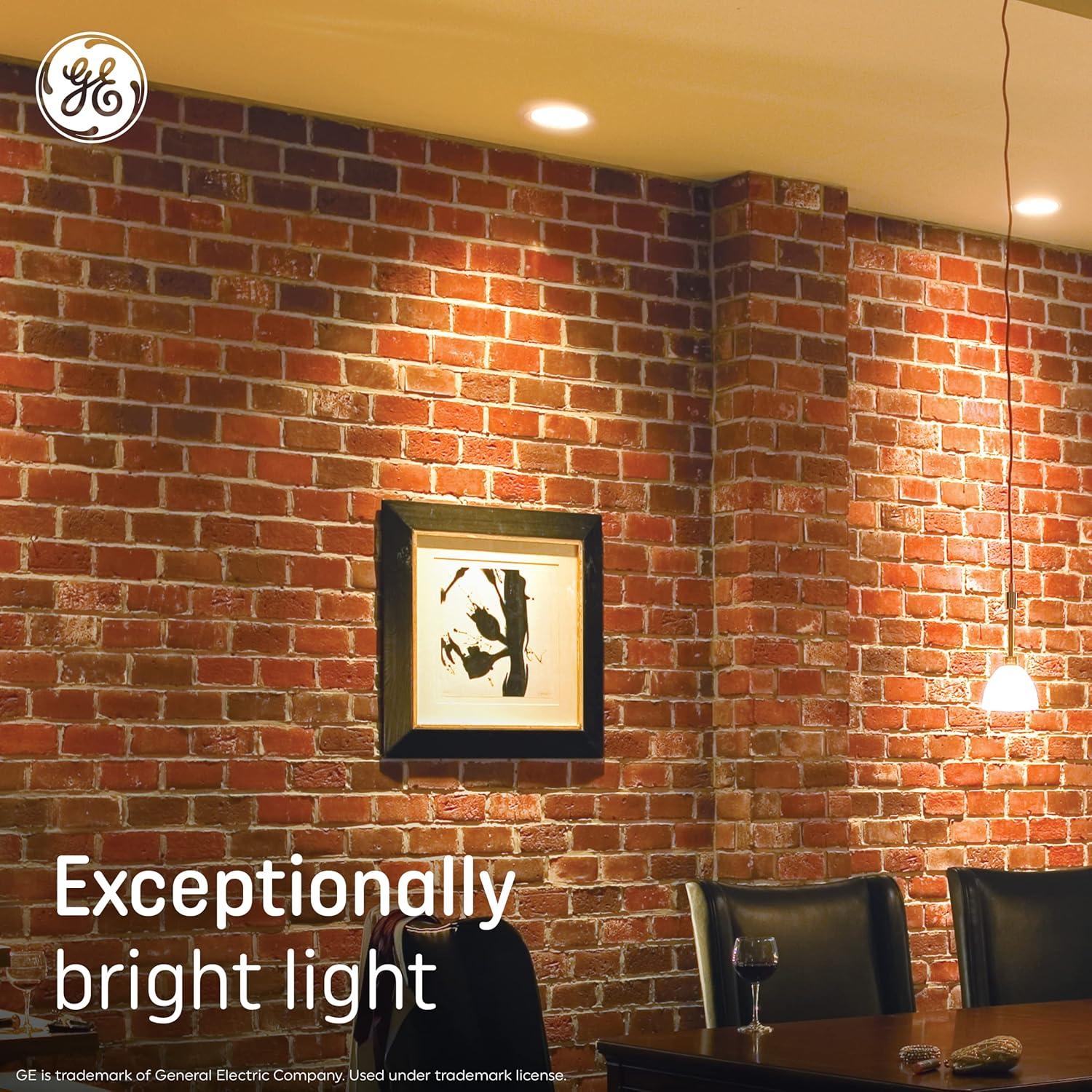 imageGE Color Select LED Recessed Downlight Fixture RS6 Indoor Floodlight 6Inch Multiple Color Temperatures 75 Watt Replacement 3 Pack2200 Lumens