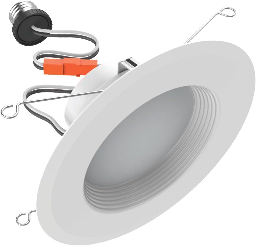 imageGE Color Select LED Recessed Downlight Fixture RS6 Indoor Floodlight 6Inch Multiple Color Temperatures 75 Watt Replacement 3 Pack2200 Lumens