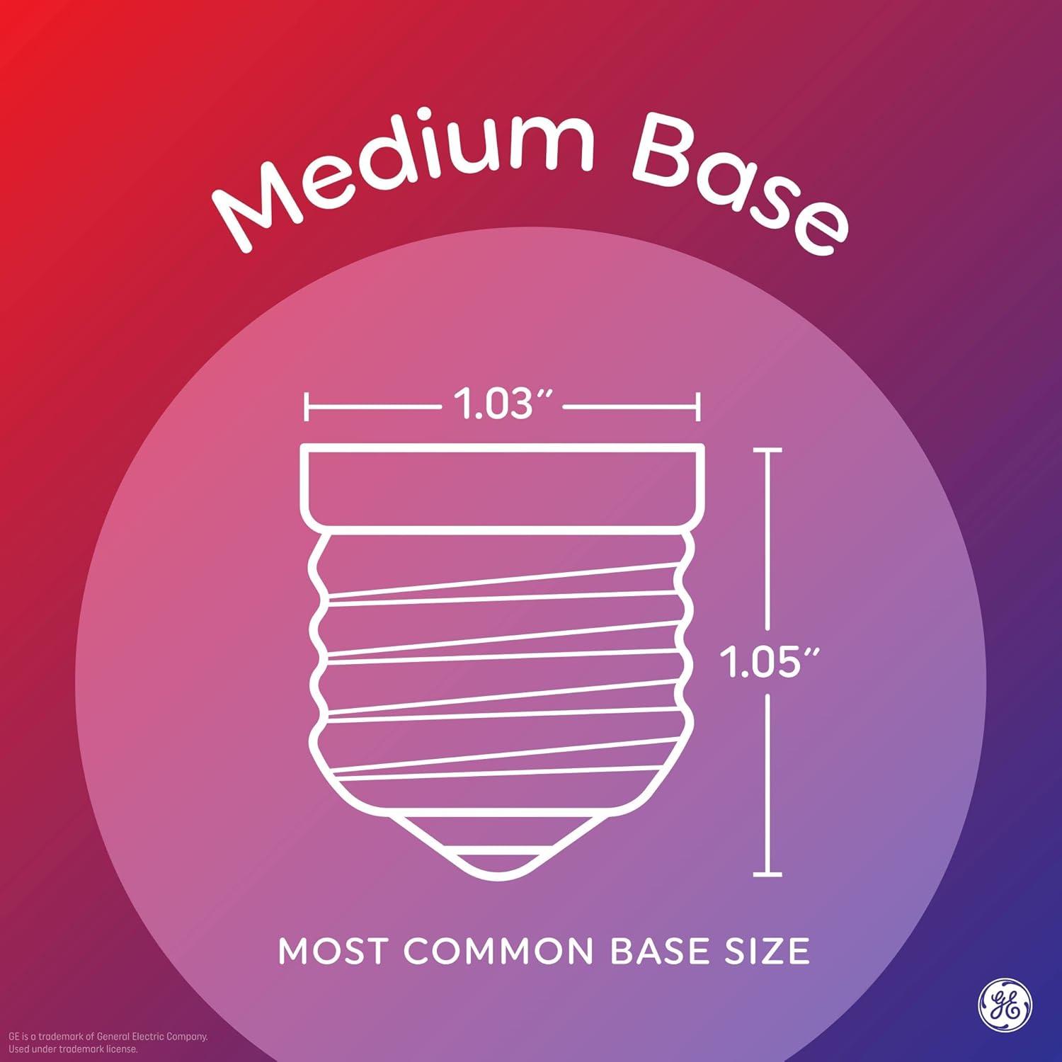 imageGE Vintage Style LED Light Bulb 25 Watt Amber Finish Decorative Bulb Medium Base 1 PackAmber