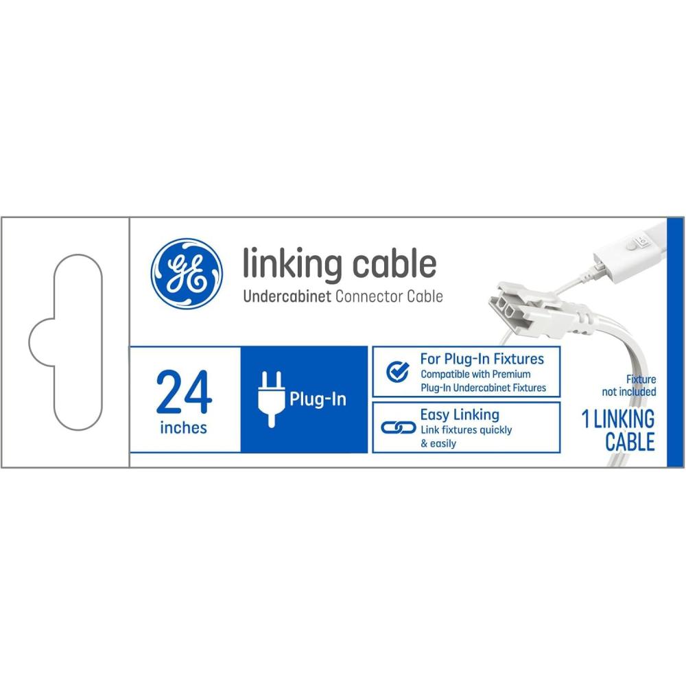 imageGE Linking Cable for Undercabinet Linkable Light Fixtures 24in 1 Pack1 Count Pack of 1