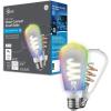 imageCync GE Smart LED Light Bulb ST19 Edison Style Room Decor Aesthetic Color Changing WiFi Light 60W Equivalent Works with Amazon Alexa and Google Home Pack of 2Full Color