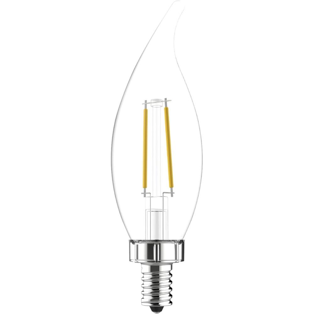 imageGE LED Light Bulbs 40 Watt Soft White Decorative Bulbs Clear Small Base 12 Pack25Watt