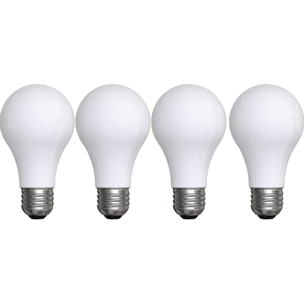 imageGE LED Light Bulbs 60 Watt Soft White A19 4 Pack4 Count Pack of 1