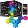 imageCync GE Dynamic Effects Indoor Hexagon WiFi Smart LED Color Changing Lights Wall Light Panels for Room Dcor Gaming Setup Music Sync LED Wall Art Works with Alexa and Google 10 Panels7 Panels
