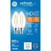 imageGE Clear Refresh HD Daylight 40W Candle Lights Decorative B11 Light Bulbs Small Base 8 Pack