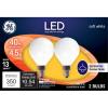 imageGE LED Light Bulbs 40 Watt Soft White G16 Globe Bulbs Small Base 2 Count Pack of 12 Count Pack of 1