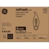 imageGE Refresh LED Light Bulbs 60W Daylight Candle Lights Clear Decorative Light Bulbs Medium Base 8 Pack