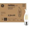 imageGE Relax LED Light Bulbs 60W Soft White Candle Lights Decorative Bulbs Medium Base 8 PackSoft White