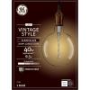 imageGE Vintage Style LED Light Bulb 40 Watt Clear Finish Warm Candle Light G63 Large Globe Bulb 1 PackClear