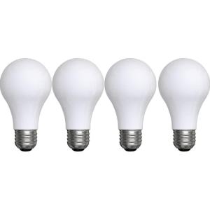 GE Classic LED Light Bulbs, 40 Watt, Soft White, A19 (4 Pack)(Frosted Daylight)