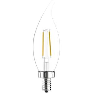 GE LED Light Bulbs, 40 Watt, Soft White, Decorative Bulbs, Clear, Small Base (12 Pack)(25-Watt)