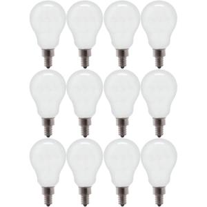 GE LED Light Bulbs, 60 Watt, Soft White, A15 Ceiling Fan Bulbs, Frosted, Small Base (2 Pack)