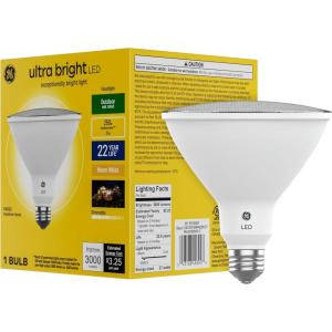 GE Ultra Bright LED Light Bulbs, 250 Watt, Daylight, PAR38 Floodlights(Warm White)