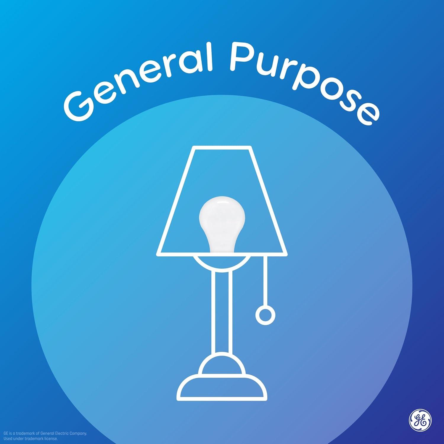 imageGE Classic LED Light Bulbs 60 Watt Bright White A19 Bulbs 8 Pack8 Pack