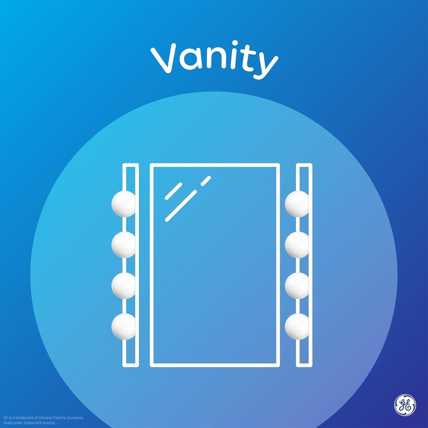 imageGE LED Light Bulbs 60 Watt Soft White G25 Globe Bulbs Frosted Medium Base 2 PackSoft White