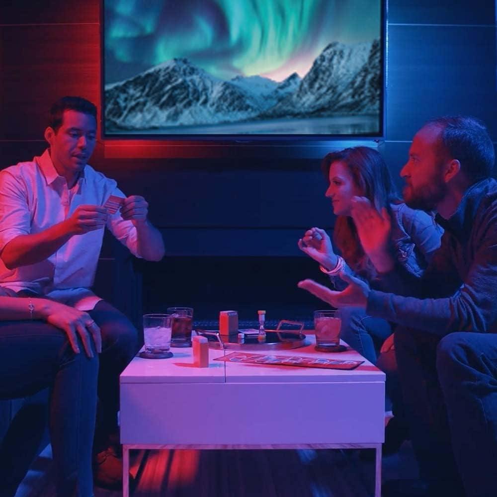 imageGE LED TV Tape Light Color Changing Strip Light with Remote No App or WiFi Required 84in 1 Pack