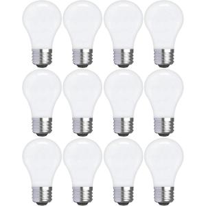 GE LED Ceiling Fan Light Bulbs, 40 Watt, Soft White, A15 (12 Pack)(Frosted)