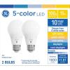 imageGE Color Select LED Light Bulb 65 Watt Daylight or Soft White BR30 Indoor Floodlight 1 PackMulti Color
