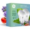 imageGE Grow LED Light Bulb for Flowers and Fruit Advanced Red Light Spectrum Medium Base A19 Bulb Shape Pack of 4
