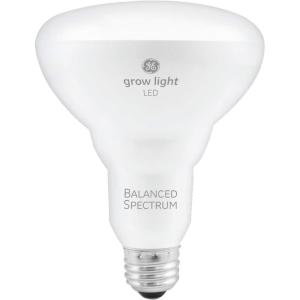 GE Grow Lights for Indoor Plants, BR30 Indoor Floodlight, LED Light Bulbs for Seeds and Greens with Balanced Spectrum, 25,000 Hours Lifespan, 16 PPF, 2 Pack (Packaging May Vary)(1 Pack)