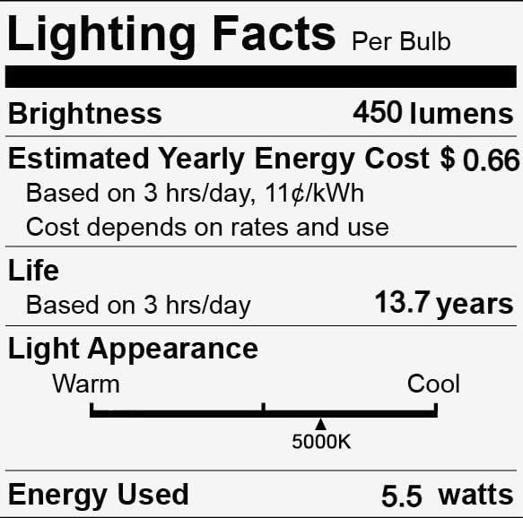 imageGE Refresh LED Light Bulbs 40 Watt Daylight A19 4 Pack4 Pack