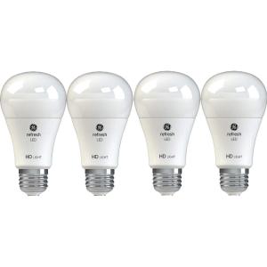 GE Refresh LED Light Bulbs, 40 Watt, Daylight, A19 (4 Pack)(4 Pack)
