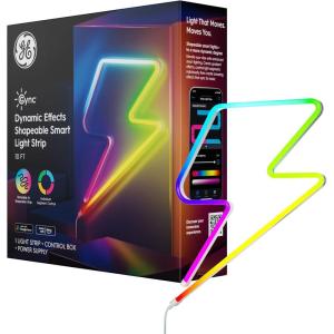 Cync GE Dynamic Effects Smart LED Light Strip Extension, Room Décor Aesthetic Color Changing Lights, LED Lights for Bedroom and TV, Works with Amazon Alexa and Google, 8 Ft Extension ONLY(10 Foot)