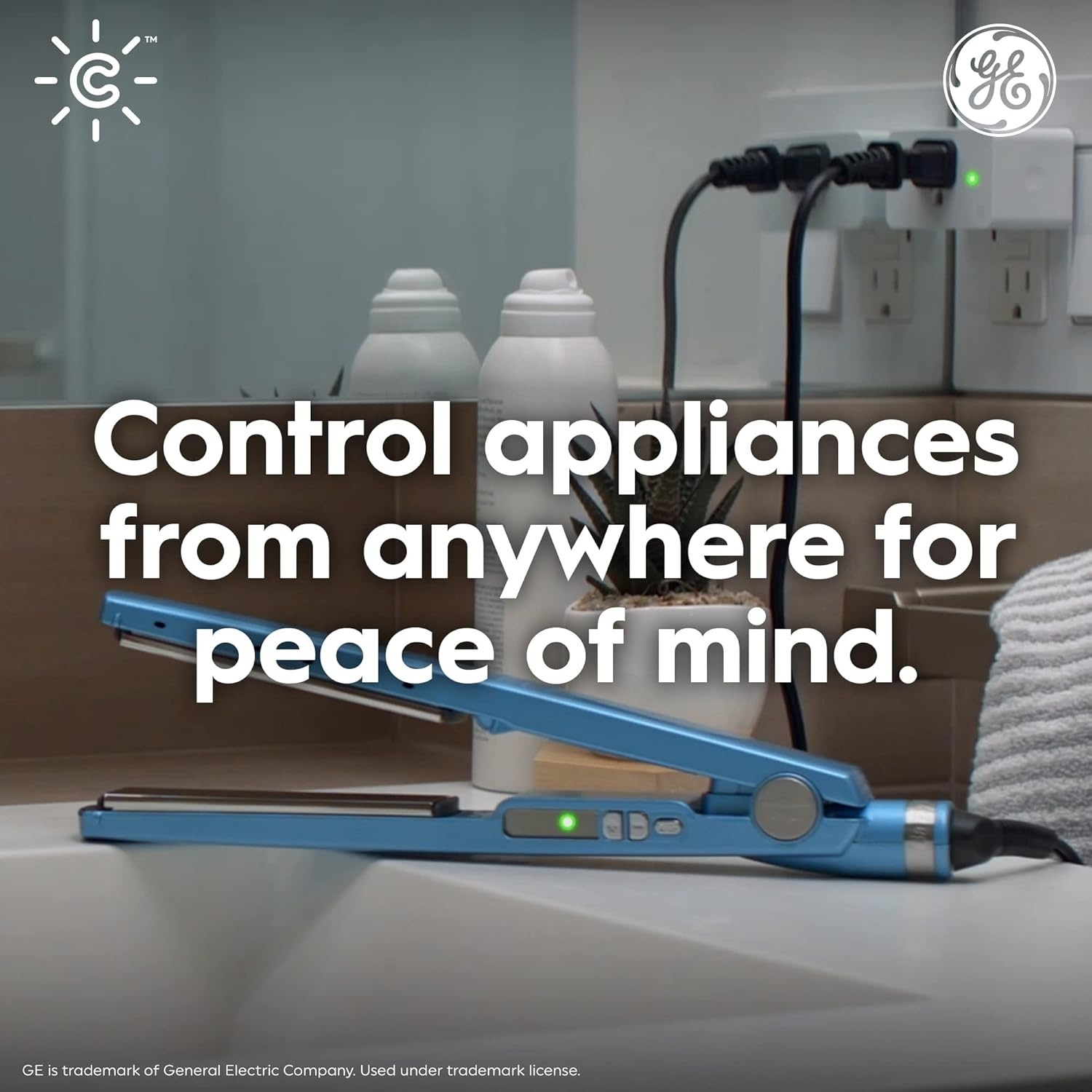 imageGE Cync Smart Indoor Plug Smart Outlet Control WiFi Outlet Plug Matter Compatible Works with Alexa and Google HomeNew Indoor Plug