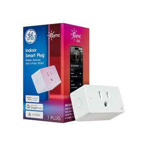GE Cync Smart Indoor Plug, Smart Outlet Control, WiFi Outlet Plug, Matter Compatible, Works with Alexa and Google Home(New Indoor Plug)